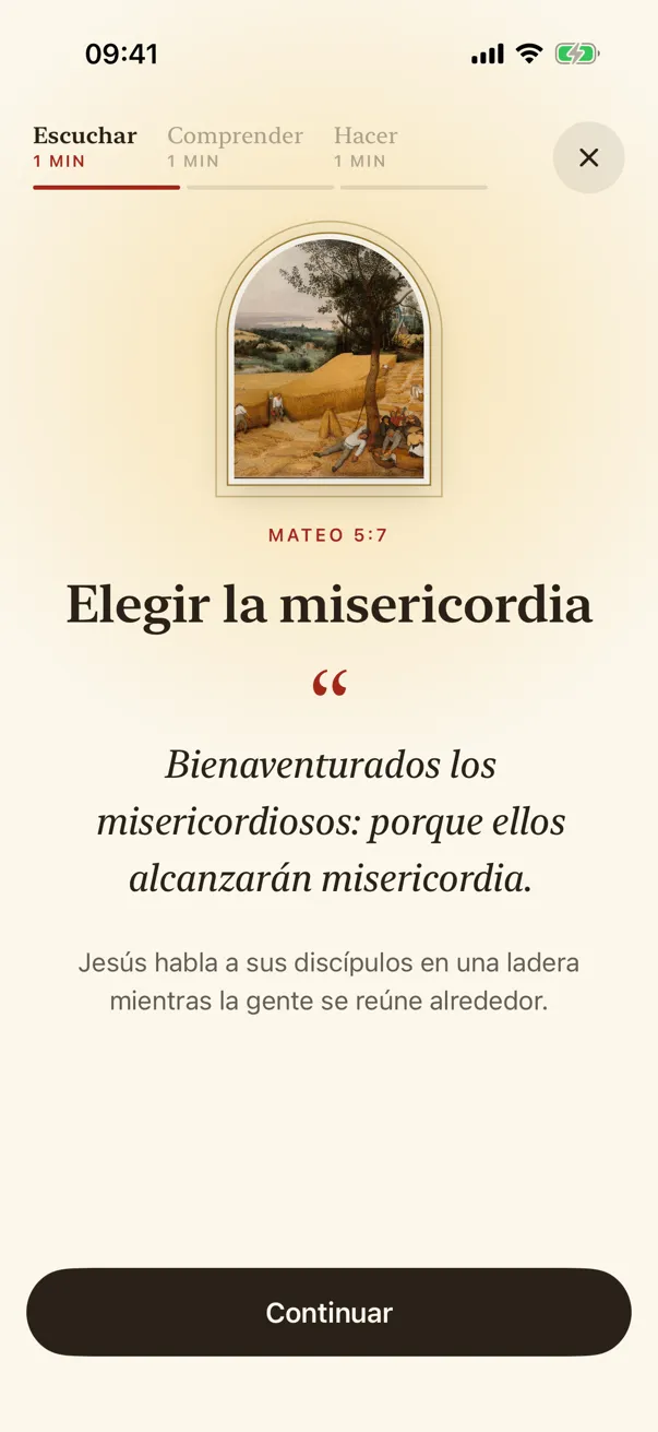 Escuchar: las palabras de Jesús para hoy.