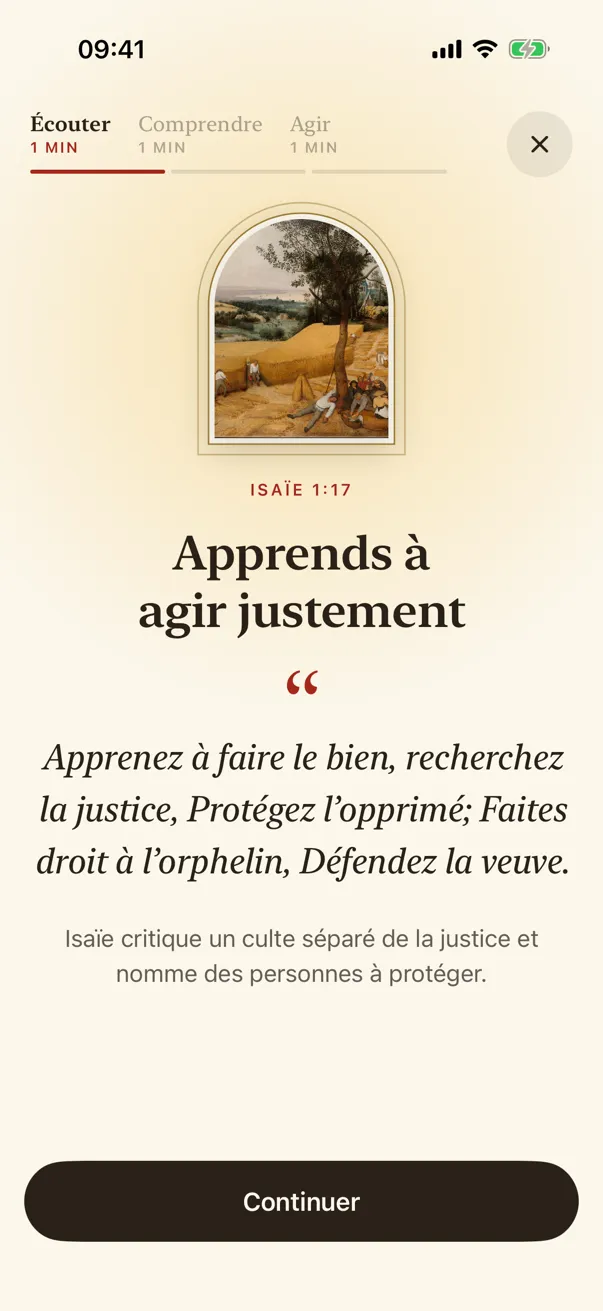 Écouter : les paroles de Jésus pour aujourd’hui.