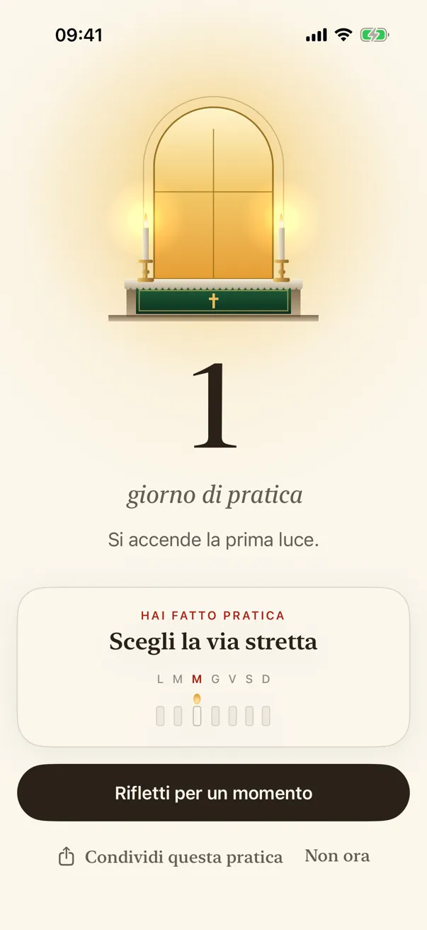 Un giorno vissuto: un'altra finestra accesa.