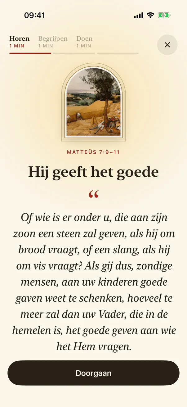 Horen: de woorden van Jezus voor vandaag.