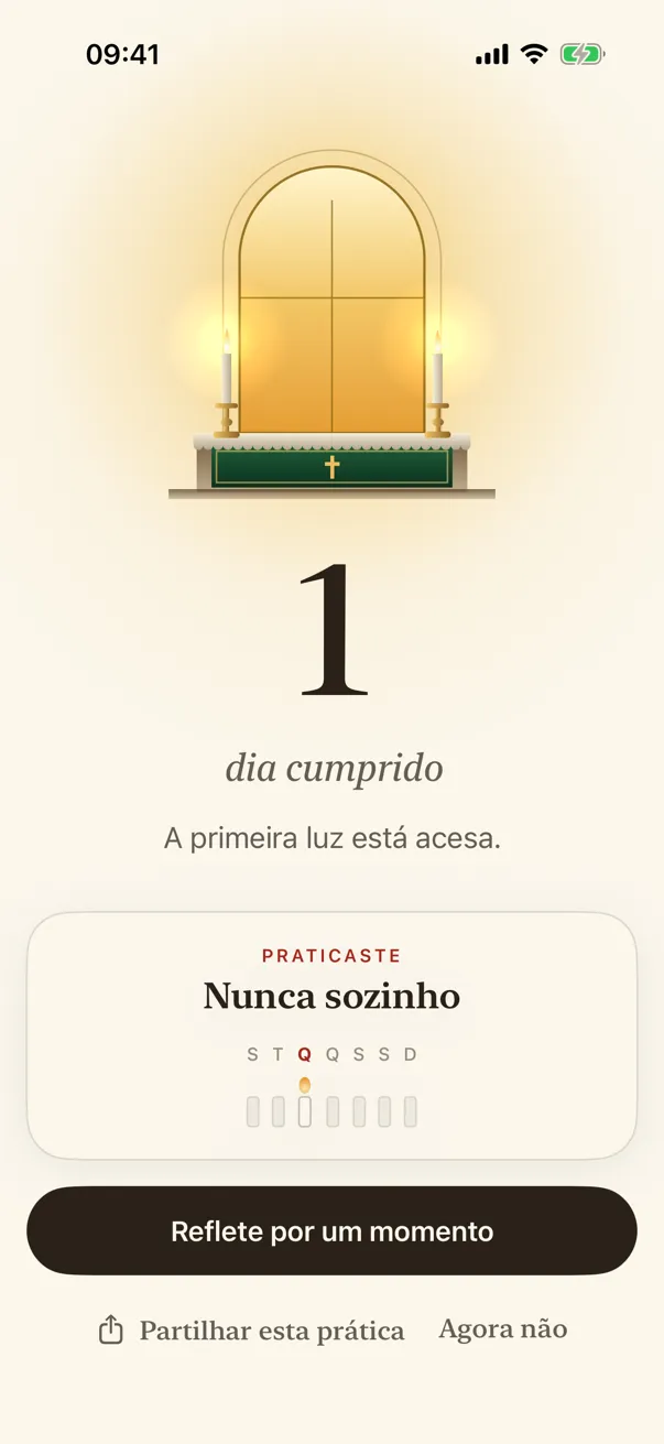 Um dia cumprido: mais uma janela acesa.